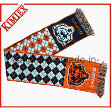 Promotional 100% acrylic Single Layer Knitted Woven Jacquard Scarf